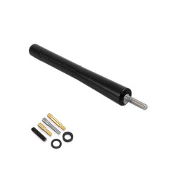 Κεραία Αυτοκινήτου Οροφής Carbon Βιδωτή Universal 12cm με Αντάπτορες Μ5-Μ6 για Ραδιόφωνο HW-0083 Μαύρη