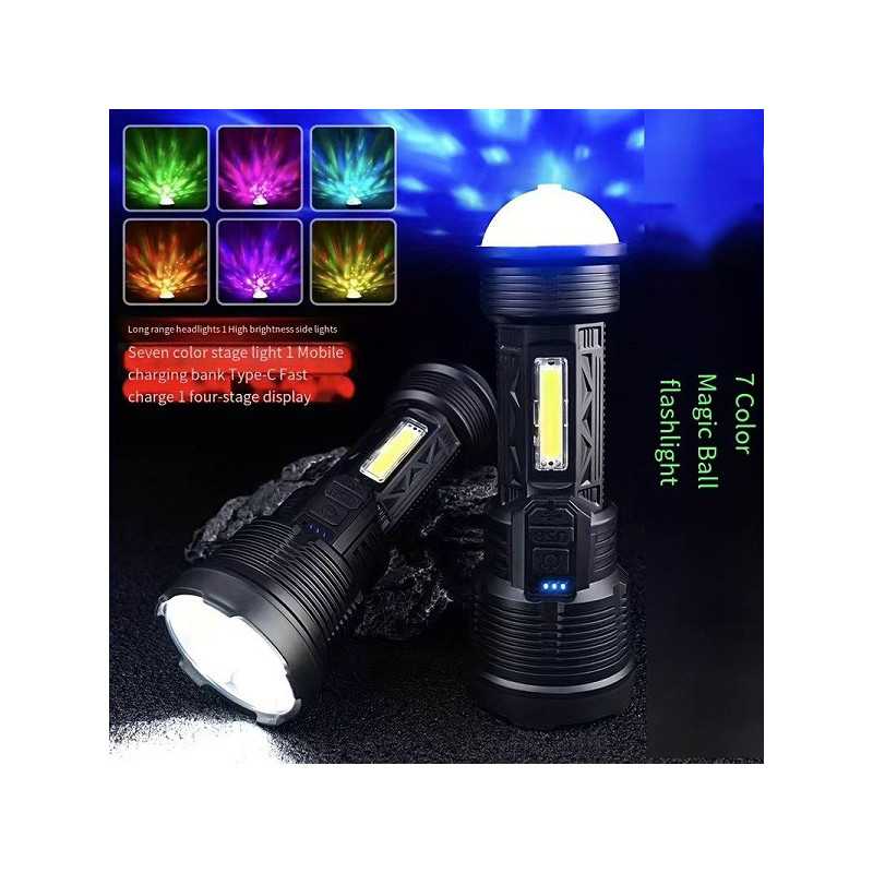 Επαναφορτιζόμενος φακός LED με φωτορυθμικό BL-SD-00001T