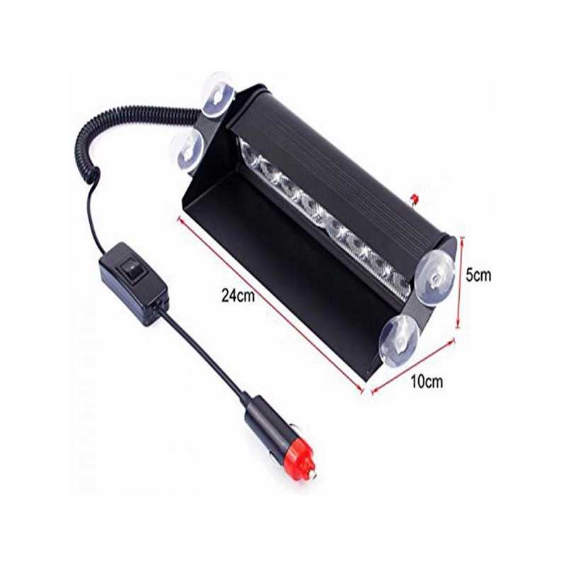 Φάρος Αυτοκινήτου Flash Light LED 8W 12V 24cm λευκό HW-0164