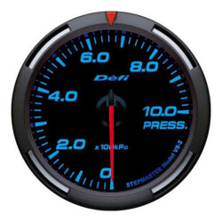 Όργανο πίεσης λαδιού αυτοκινήτου ηλεκτρικό φιμέ Φ60 - 2 3/8" - με κόκκινη βελόνα HW-0190 Μπλε γράμματα
