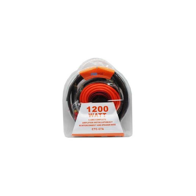 Σετ Εγκατάστασης Ενισχυτή Ήχου Αυτοκινήτου 1200W PERVOI CTC-67A