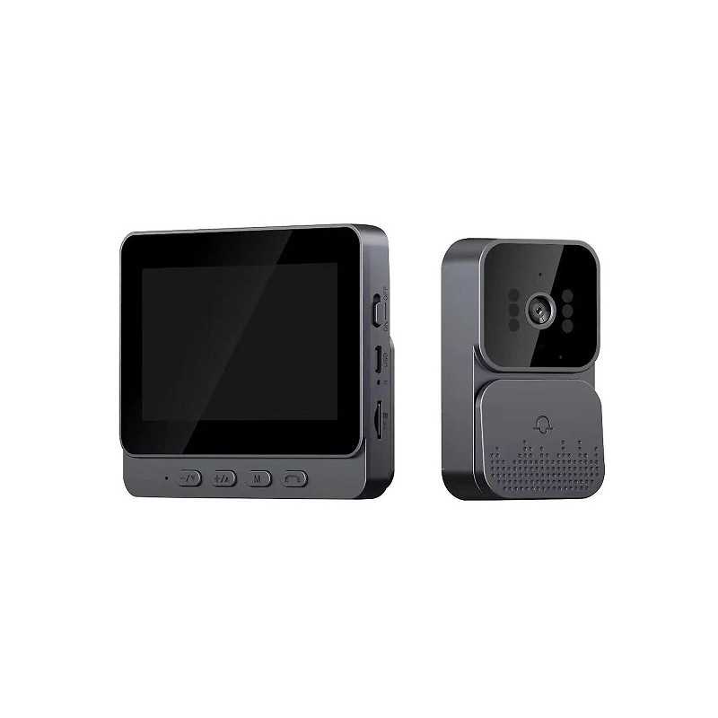 Ασύρματο θυροτηλέφωνο με νυχτερινή όραση και οθόνη 4.3″ 1080p 2.4G HL18668-198