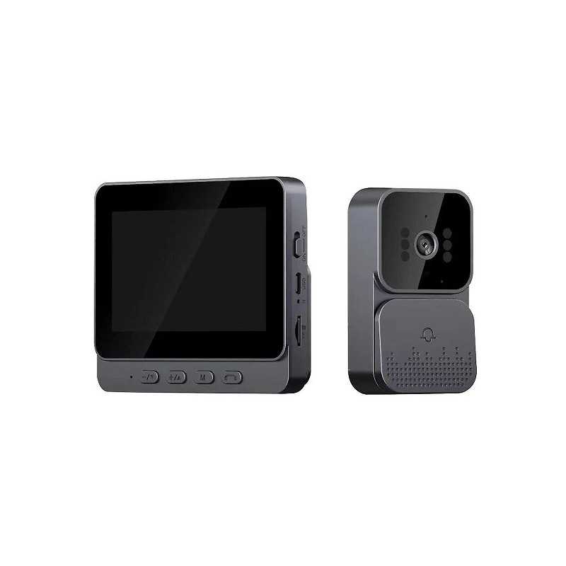 Ασύρματο θυροτηλέφωνο με νυχτερινή όραση και οθόνη 4.3″ 1080p 2.4G HL18668-198