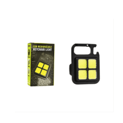 Mini Επαναφορτιζόμενος Φακός LED COB Μπρελόκ 7W 900LM IPX4 BL-60086 Μαύρος