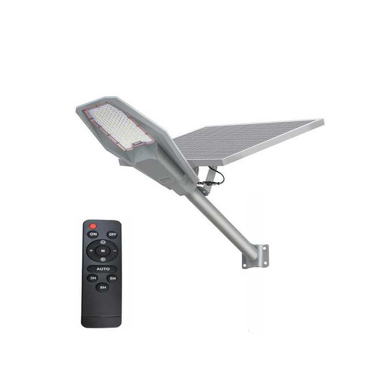 Led Ηλιακό Φωτιστικό Δρόμου 400W 5000lm με Φωτοκύτταρο και Τηλεχειριστήριο