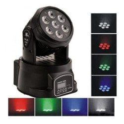 LED Φωτορυθμικό με Ρομποτική Κεφαλή Smart Rainbow RGBW Μαύρο 17959033