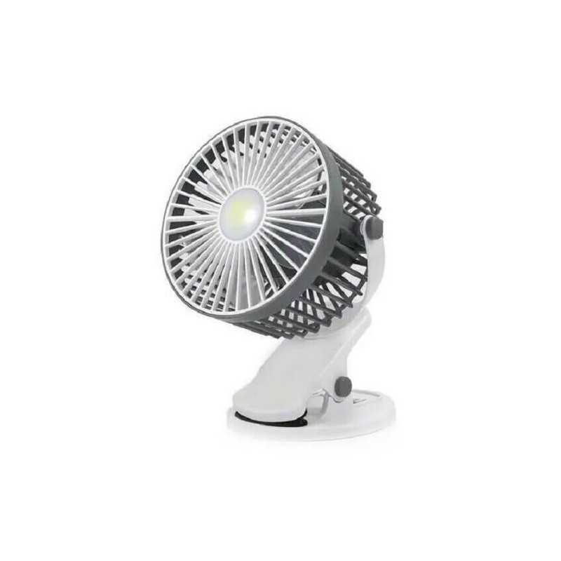 Ανεμιστηράκι USB Επαναφορτιζόμενο με Φως CC-15476-20A Πορτοκαλί, Πράσινο, Λευκό, Μαύρο