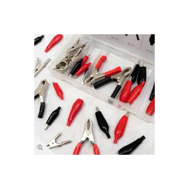 Κροκοδειλάκια καλωδίων 28 τεμ. W16682