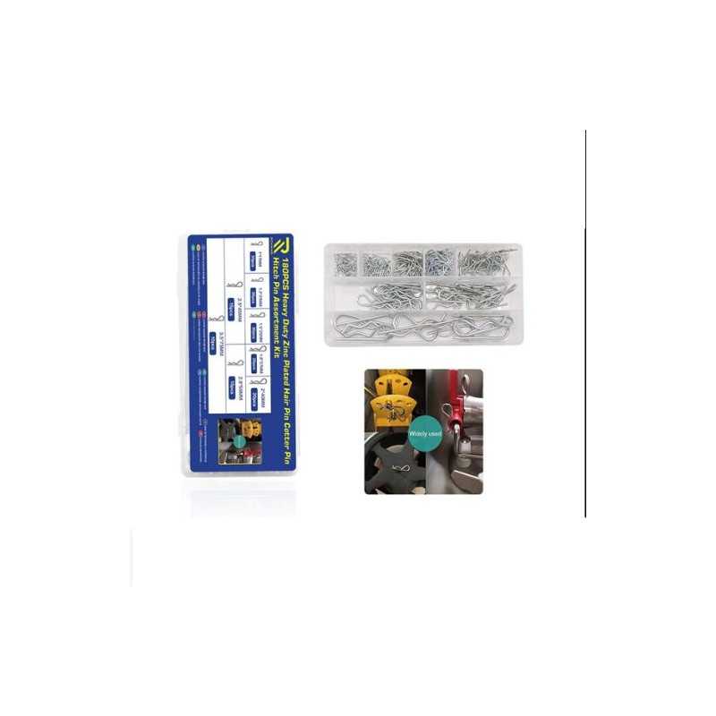 Σετ κυματιστές κοπίλιες σε 8 διαφορετικά μεγέθη 180 τεμαχίων σε κασετίνα W15310-2