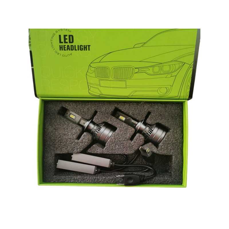 Σετ Λάμπες LED H3 αυτοκινήτου 2 όψεων 2τμχ 140W 6500K 40000LM HW-0300-H3