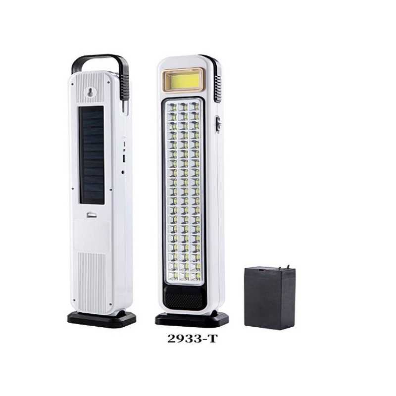 Επαναφορτιζόμενο Ηλιακό Φωτιστικό Εκτάκτου Ανάγκης με Ενσωματωμένο Panel και 47 Led BL-MM-2933-T Λευκό