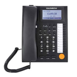 RAINBOW KX-T883 CID Ενσύρματο Τηλέφωνο Γραφείου Μαύρο