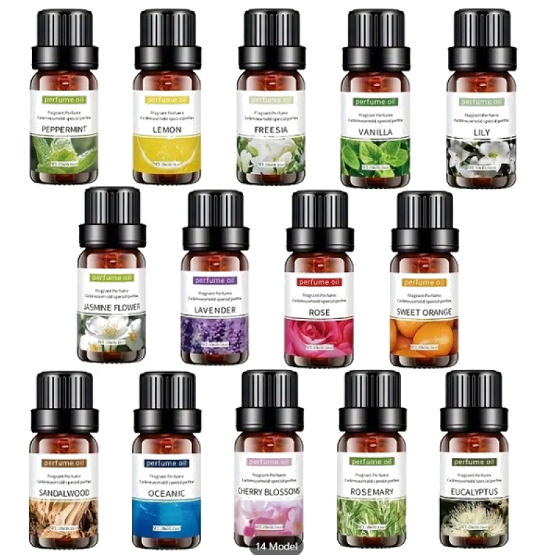 Υδατοδιαλυτό Αιθέριο Αρωματικό Έλαιο συσκευών αρωματοθεραπέιας 10ml KP-2110 12 Γεύσεις (1Tμχ)