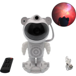 Led Φωτιστικό Προτζέκτορας Αστροναύτη με ηχείο Bluetooth και τηλεχειριστήριο ZY-2414