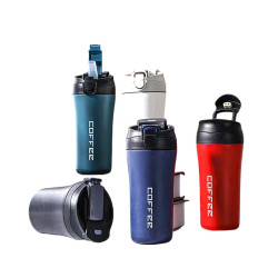 Θερμός – ποτήρι με καλαμάκι 400ml JB-4020 Κόκκινο