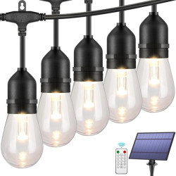 Ηλιακή Αδιάβροχη Γιρλάντα Εξωτερικού Χώρου RZ-168 Θερμός φωτισμός 10 προγράμματα