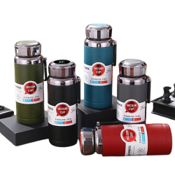 Ανοξείδωτο μπουκάλι θερμός με οθόνη LED ένδειξης θερμοκρασίας 1000ml JB-080 Μαύρο