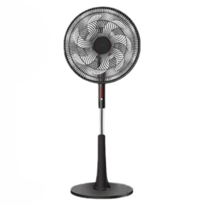 Ανεμιστήρας ορθοστάτης με ασύρματο τηλεκοντρόλ και 7 λεπίδες 18″ F8 Λευκό/Μαύρο