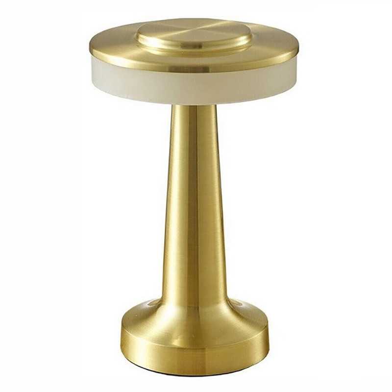 Επιτραπέζιο φωτιστικό αφής με 3 σκάλες LED CL-017 Χρυσό