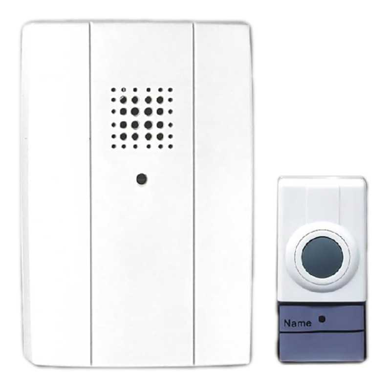 Ασύρματο κουδούνι πόρτας με 1 μπουτόν και 1 δέκτη RL-3969 Λευκό