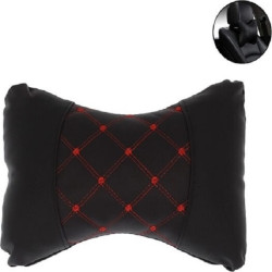 Μαξιλάρι αυχένα αυτοκινήτου από μαύρο PU δέρμα