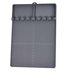 Πατάκι ψησίματος BBQ σιλικόνης 30x40cm με θερμομόνωση και ράφι