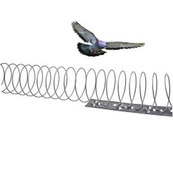 Απωθητικό πτηνών σπιράλ 4 τμχ σύνολο 5 μέτρα με βάσεις
