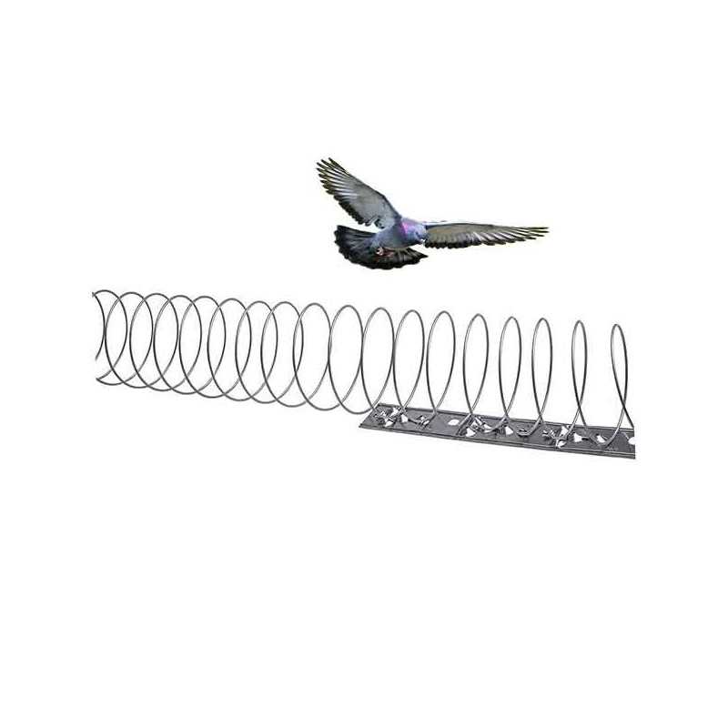 Απωθητικό πτηνών σπιράλ 4 τμχ σύνολο 5 μέτρα με βάσεις