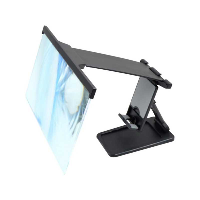 Συσκευή Μεγέθυνσης Οθόνης 12″ με Αποσπώμενη Βάση για το Κινητό Τηλέφωνο ZY-2424 Λευκό