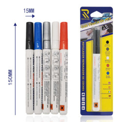 Μαρκαδόροι επιδιόρθωσης γρατζουνιών αυτοκινήτου W10145 σε 5 χρώματα