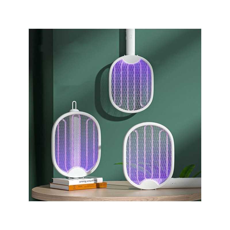 Ηλεκτρική ρακέτα κουνουπιών με UV φως, επαναφορτιζόμενη και πτυσσόμενη, κατάλληλη για εξωτερικούς και εσωτερικούς χώρους