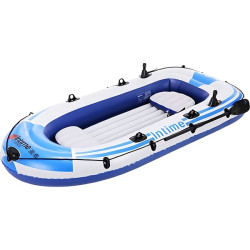 Φουσκωτή βάρκα 4 θέσεων με κουπιά, μαξιλάρια και θήκες καλαμιών YT-099