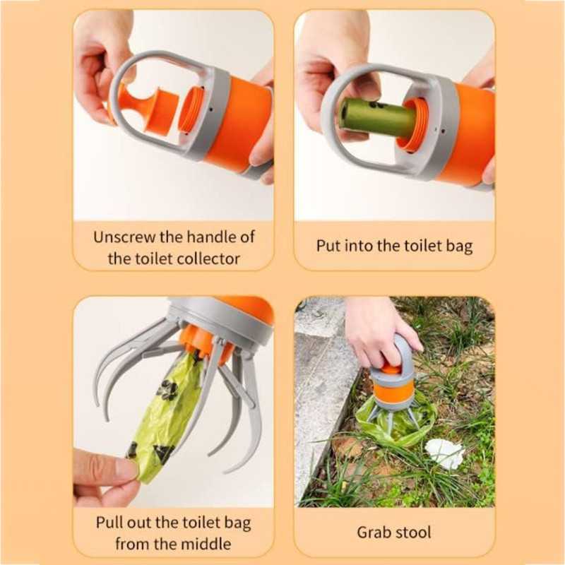 Φορητό καθαριστικό περιττωμάτων κατοικίδιων ζώων (Σακούλες περιλαμβάνονται) QLYB-33