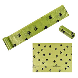 100% βιοδιασπώμενη και κομποστοποιήσιμη σακούλα περιττωμάτων σκύλου 1000τμχ. QLYB-24