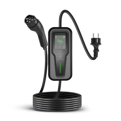 Φορητός φορτιστής EV-GK02 Type2 με LCD οθόνη και καλώδιο 5μ για ηλεκτρικά οχήματα