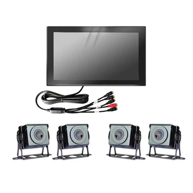 Οθόνη παρακολούθησης φορτηγού 4 καμερών με AI και εγγραφή – XD2406