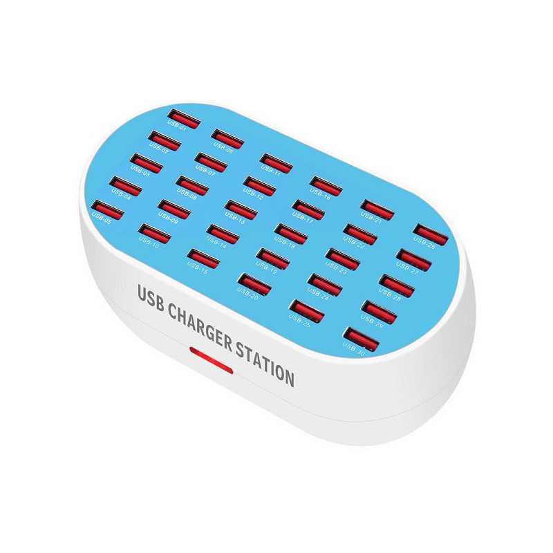 Σταθμός φόρτισης USB 160W 30 θυρών USB 3.0 A-018 για επαγγελματική χρήση