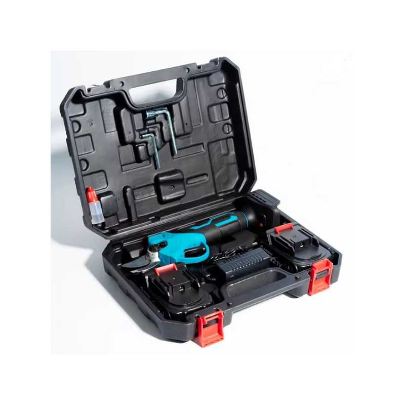 Ασύρματο ψαλίδι κλαδέματος με θήκη και 2 μπαταρίες 15376-22