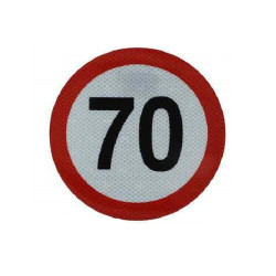 Αυτοκόλλητο ορίου ταχύτητας 70χλμ για φορτηγό