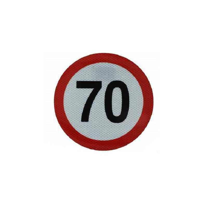 Αυτοκόλλητο ορίου ταχύτητας 70χλμ για φορτηγό