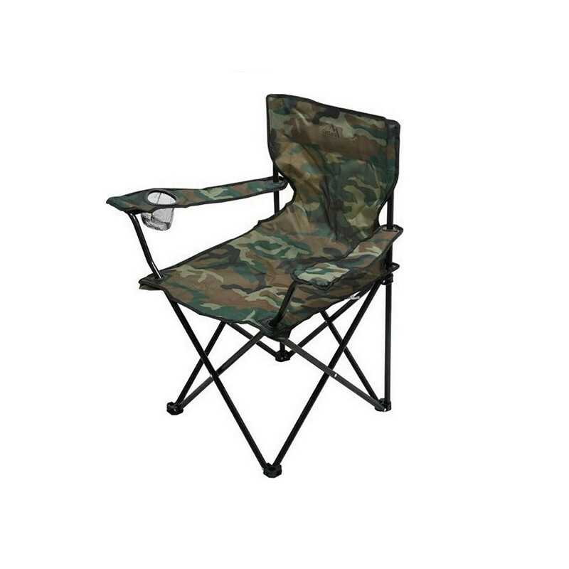 Πτυσσόμενη Καρέκλα Camping με Υποβραχιόνιο και Τσάντα