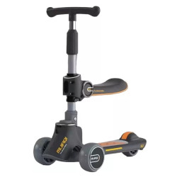 Παιδικό σκούτερ με μουσική και φως, μπορεί να διπλώνει HYD-010 Πορτοκαλί/Μαύρο