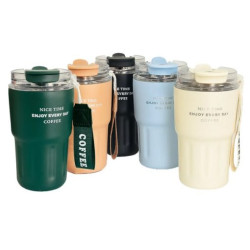 Κούπα θερμός ταξιδιού μπλε