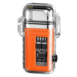 Επαναφορτιζόμενος αδιάβροχος αναπτήρας πλάσματος με τηλεσκοπικό σωλήνα, φωτισμό COB 3 λειτουργιών και οθόνη μπαταρίας BL-ZC-218