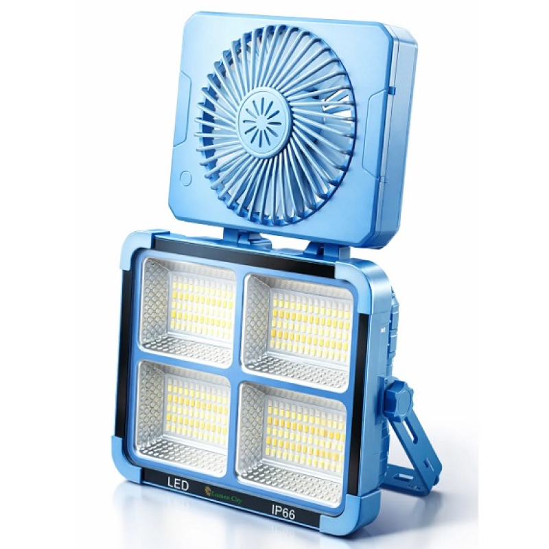 Ηλιακός προβολέας LED με ανεμιστήρα για εξωτερική χρήση