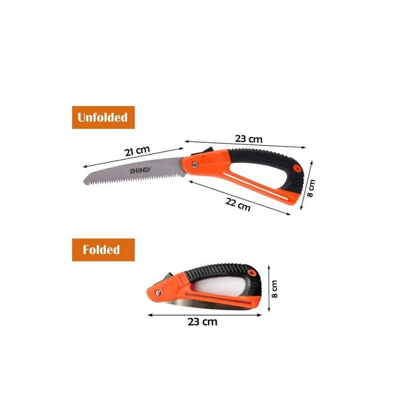 Πτυσσόμενο πριόνι κλαδέματος 210mm για κήπο