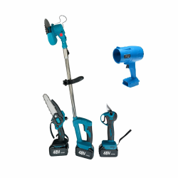 Σετ εργαλείων κήπου 4 σε 1 με χορτοκοπτικό και πριόνι