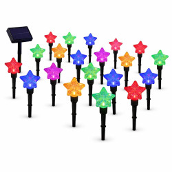 Ηλιακά φωτάκια LED σε σχήμα αστεριού RGB