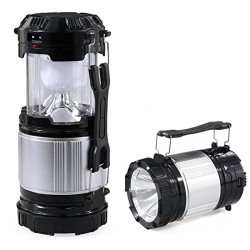 LED Επαναφορτιζόμενος Ηλιακός Φακός 16W Ψυχρό Λευκό με 2 Λειτουργίες Φωτισμού GSH-7099B