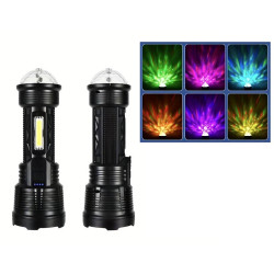 Επαναφορτιζόμενος φακός LED με φωτορυθμικό BL-SD-00001T